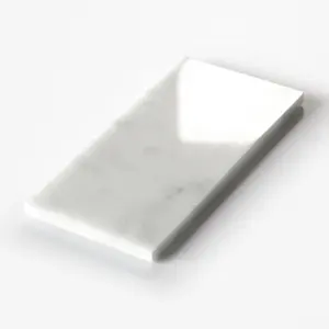 INNO STICKERS 40-Sheet Peel and Stick Mosaic Natural Stone Self Adhesive Tiles, 6" x 3" Stick on Backsplash for Kitchen Bathroom Fireplace Vanity, Carrara White