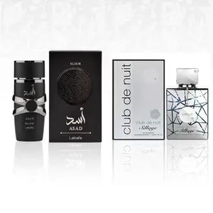 Armaf Women's Club De Nuit & Lattafa Asad elixir Fragrance Set - 3.6oz Premium EDP Sprays, Rich, Elegant Daily Wear Scents