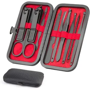 Stainless Steel Nail Clipper Set with Storage Case, 1 Set Portable Manicure and Pedicure Tools for Home & Travel, Professional Nail Care Tools for Men & Women, Nail Clippers, Nail Clipper Kit, Nail Supplies