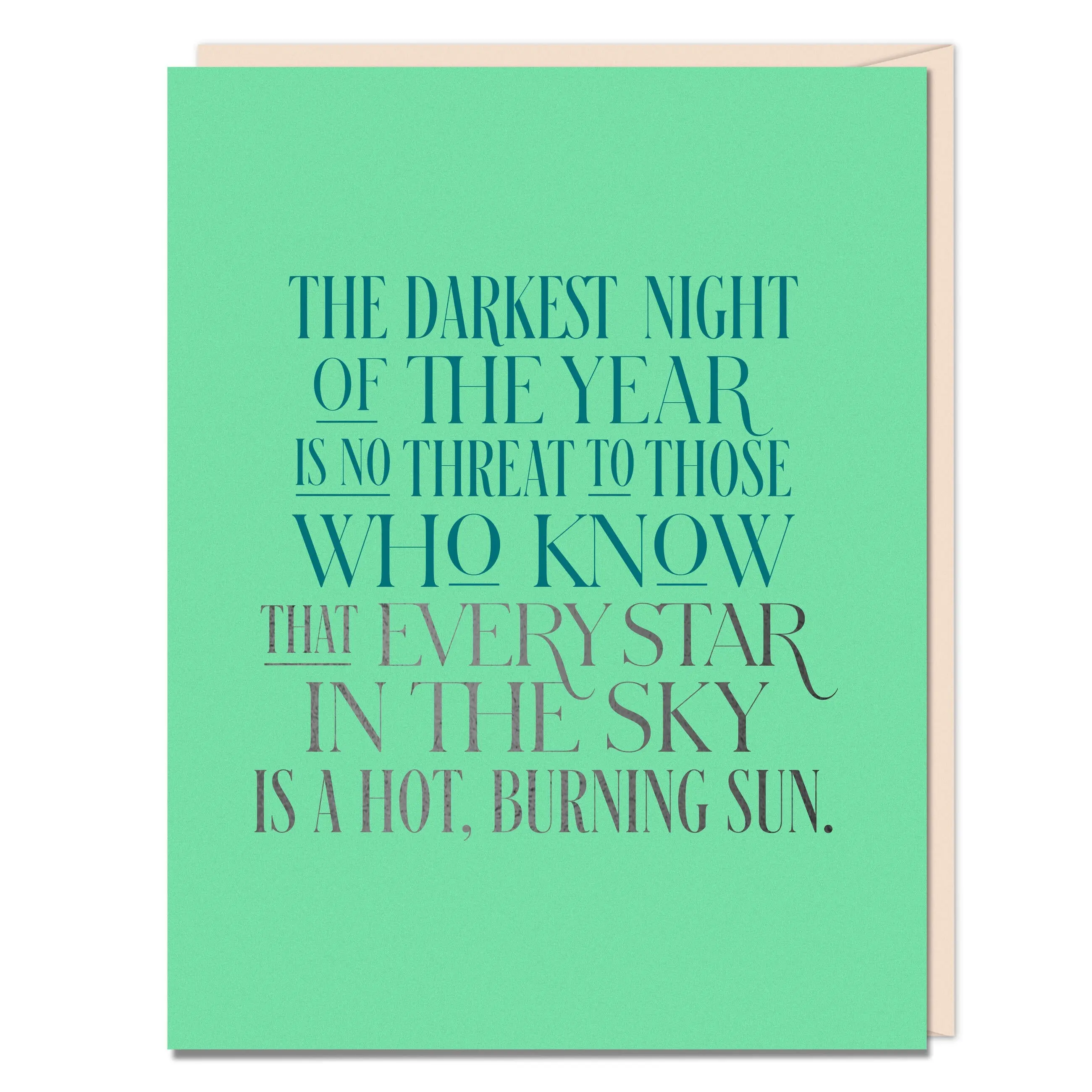 The Darkest Night Encouragement Card The Darkest Night Encouragement Card