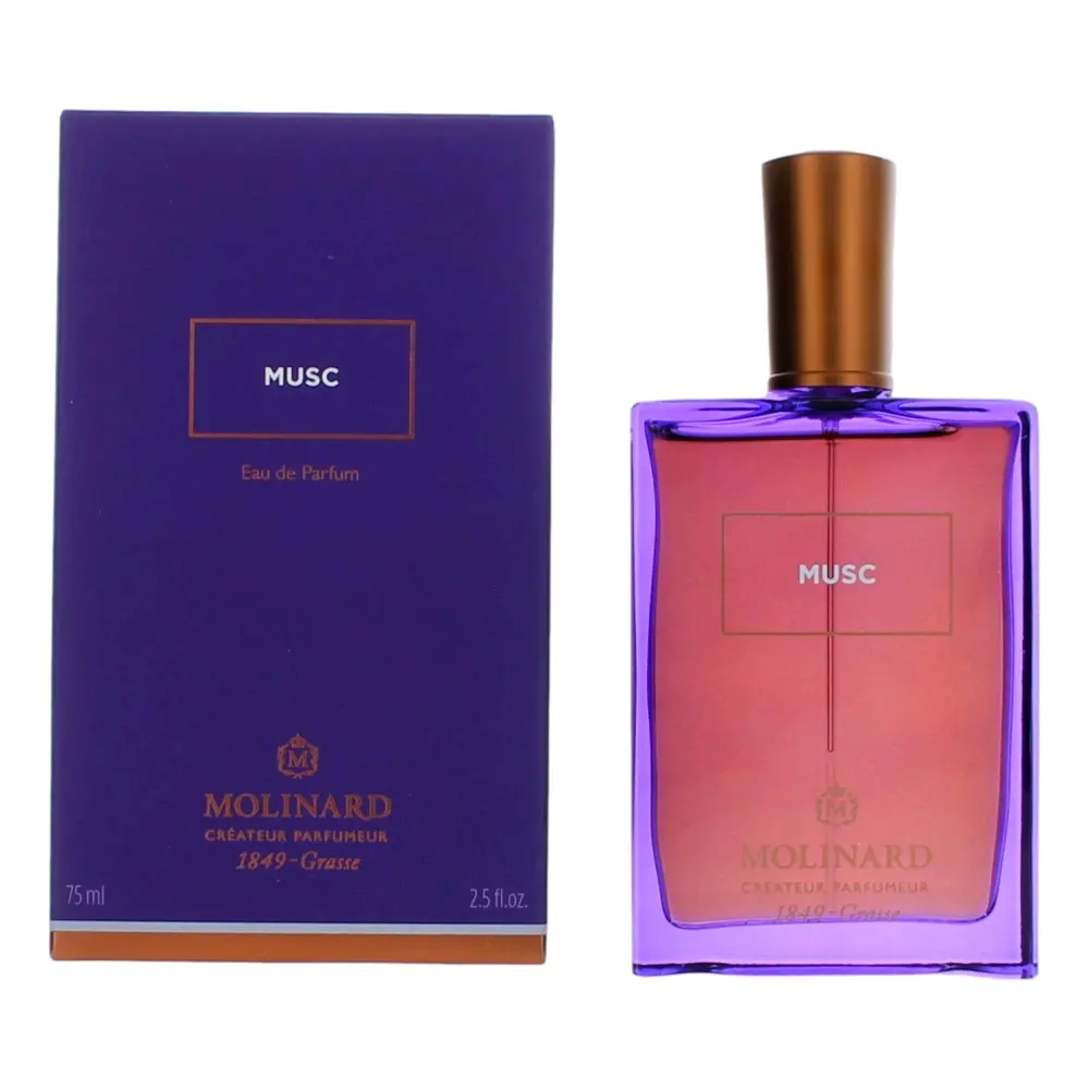 Musc by Molinard - Women's Oriental EDP Spray, 2.5 oz - Spicy, Sweet Spicy Scent with Bergamot Neroli & Musk Notes