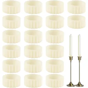20 Pcs Rubber Candle Hugger, Candle Grips Inserts for Taper Candles Base Accessories Keep Candles Upright in Place for Taper Candle Cups