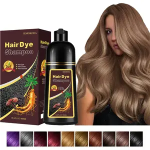 Natural Coffee Hair Dye Shampoo – 3-in-1 Herbal Formula for Men & Women, Long-Lasting Color in 10-15 Mins, Instant Color Shampoo Hair Shampoo Champu Con Tinte Para Canas, Paraben-Free & Hypoallergenic 16.9 Fl Oz