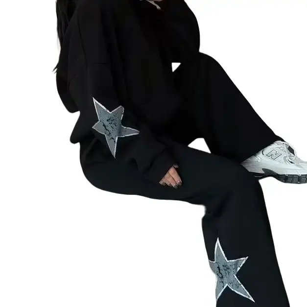 Black oversized tracksuit.
