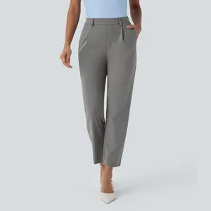 Halara HaloTek Air High Waisted Side Pocket Ankle Length Tapered Work Pants#TikTokShopBacktoSchool