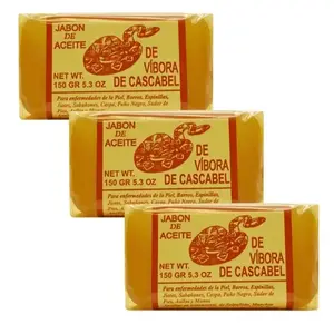 3 Pack Jabon de Aceite de Vibora Barra Bar Soap 100gr. Jabones Combo
