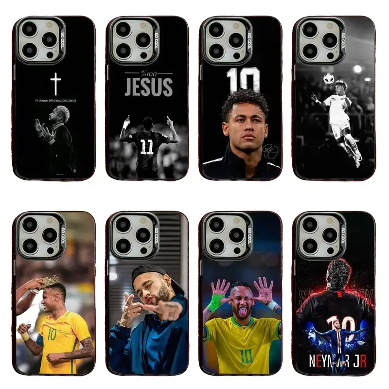N-Neymar 10 Football Fan's Favorite Phone Case, Easy Install Soft Material Aesthetic Cover for iPhone 17 16 15 Pro 14 13 12 11 Pro Max Plus Air & Samsung Galaxy S25 Ultra S24 S23 S22 S21 Plus - Perfect Halloween Gift
