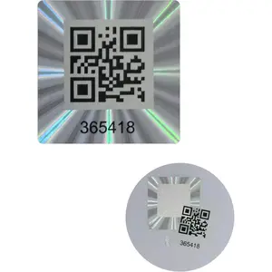 380 count Hologram QR Code Labels, Tamper-evident  Seal Sticker,Warranty Void Tamper Proof Labels with  Sequential Serial Numbering(1X1 inch