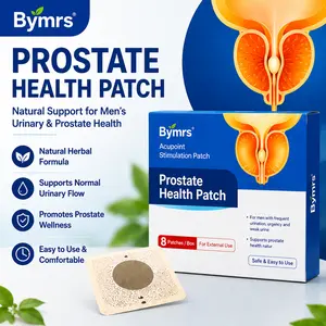 （Buy one get one free）Bymrs Prostate Health Patch for Men – Natural Herbal Support for Urinary Flow, Bladder Comfort & Prostate Wellness, Easy-to-Use Acupoint Patch, 8 Patches/Box