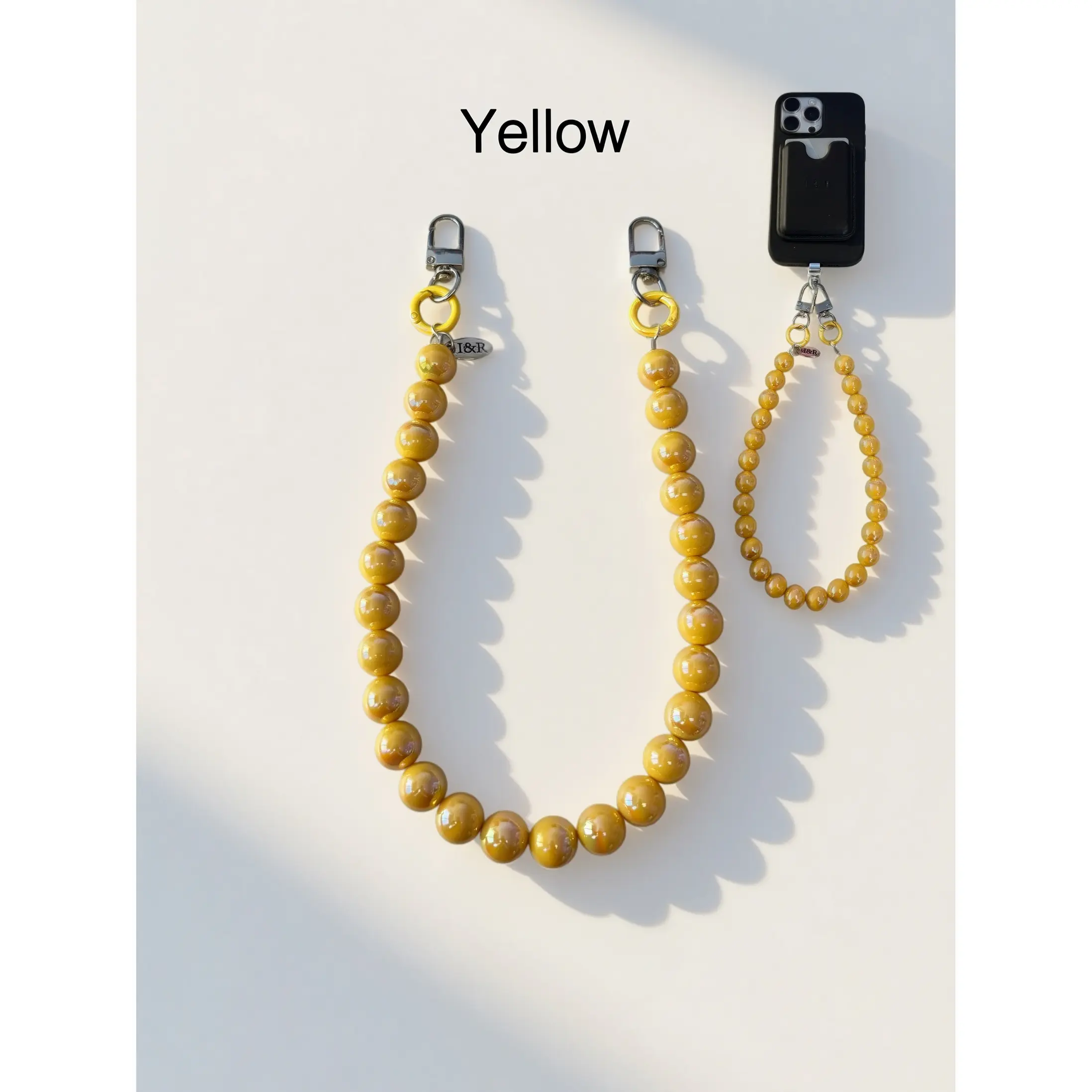 Iris Accessory Beaded Chain (#A3791) For Bags, Phones and Wallets By Iris & Rainbow