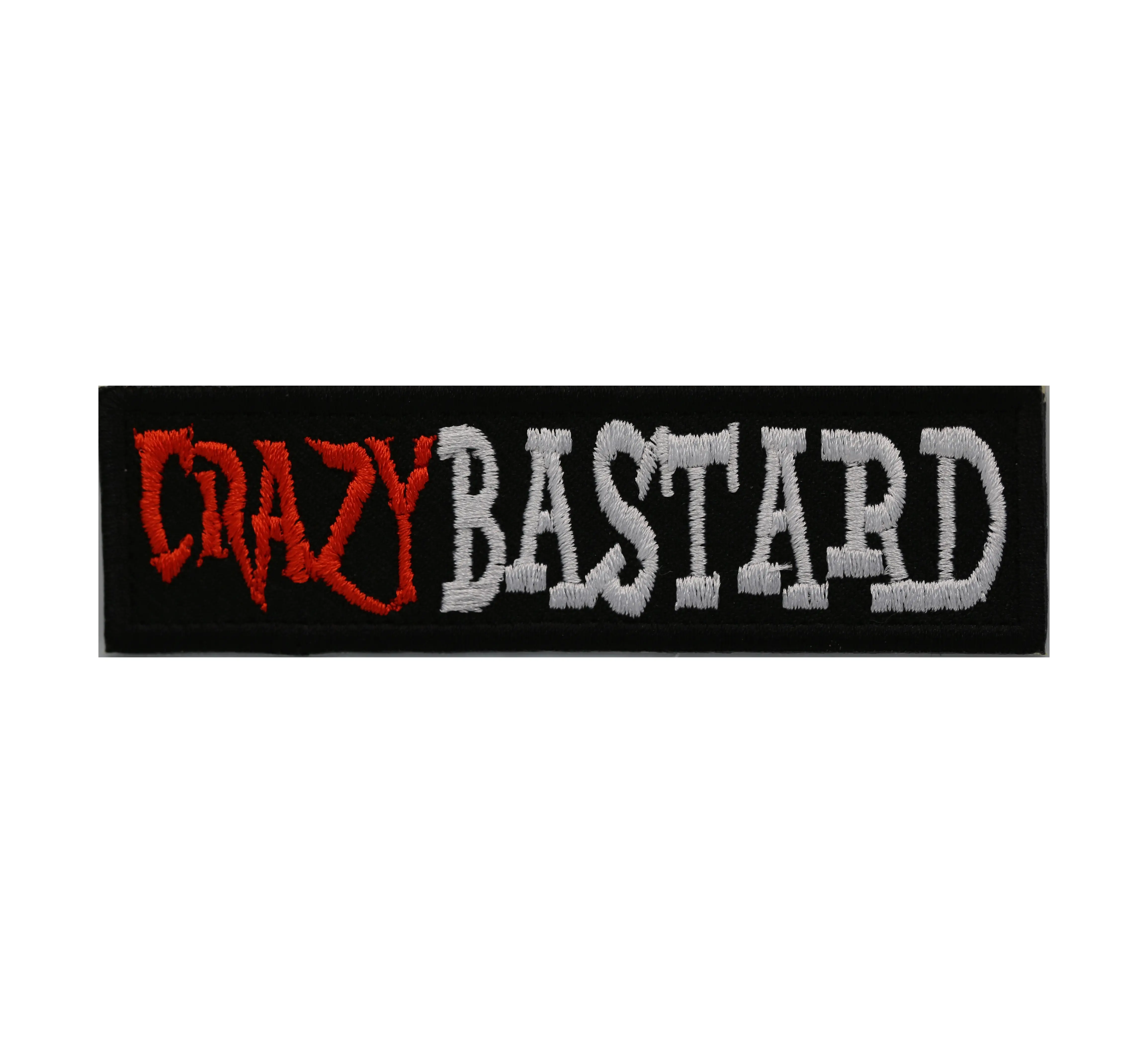 Crazy Bastard embroidered Biker patch Crazy Bastard embroidered Biker patch