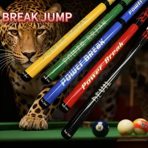 Jumping and Breaking billiard Club - 3 parts - 143 cm /56.2 inches - Club head: 1.4 cm /0.55 inches - Weight: 19-21 ounces - Wooden club body Pool Cue Snooker Cue
