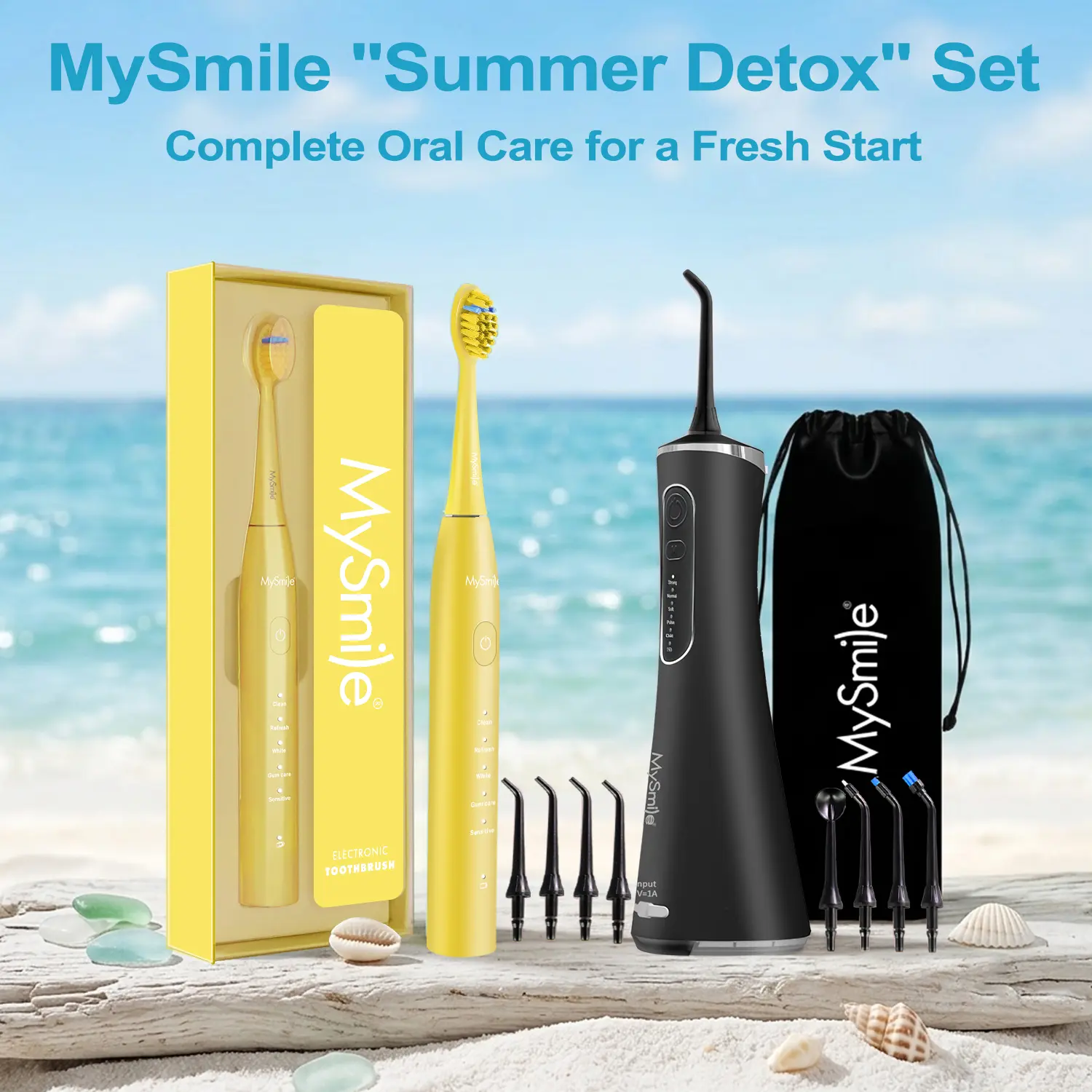 The "Summer Detox" Set - Cordless Select Water Flosser & Essential Electric Toothbrush COMBO The "Summer Detox" Set - Cordless Select Water Flosser & Essential Electric Toothbrush COMBO