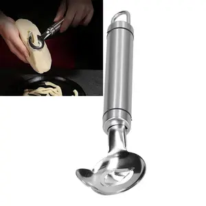 Stainless Steel Peeler – Professional Vegetable/Noodle Cutter & Scoop with Ergonomic Grip (Multi-Purpose Kitchen Tool, Dishwasher Safe)