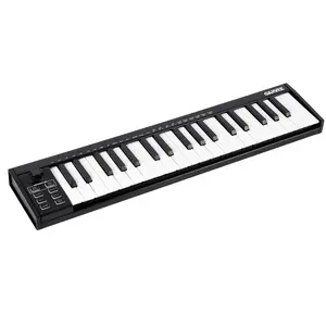Garvee 25-Key MIDI Electronic Piano Keyboard Controller, USB-Powered with 8 Drum Pads, 8 Knobs, OLED Display & DAW Integration, Compact for Music Production
