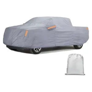 Nilight Heavy Duty Waterproof All-Weather Truck Cover, Extra Thick with Zipper Pouch & Cotton Layer, Sun Protection, UV Shield, Universal Fit (Up to 210", Max Cab Length 126")