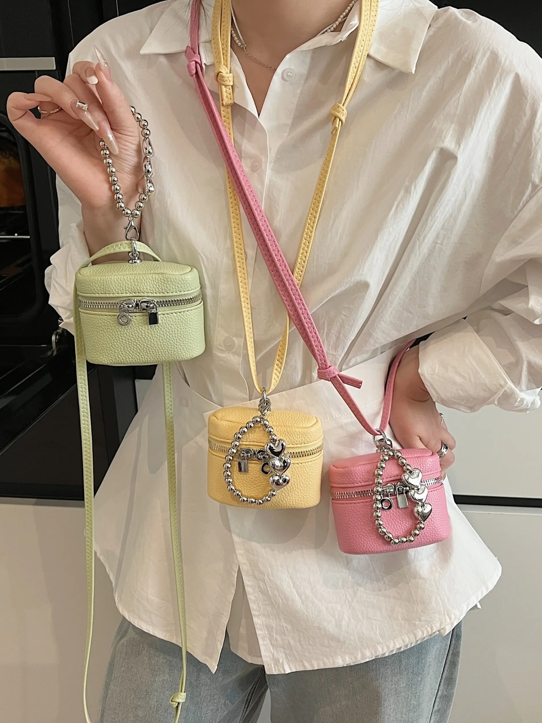 Elegant Mini Crossbody Shoulder Bag, Casual Crossbody Bag, Plain Zipper Design, Versatile for Daily Use, Travel, Commute, Women's Fashion Accessory