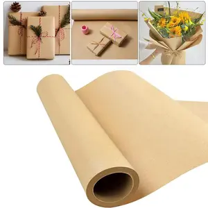 Brown Kraft, Craft, Wrapping, Packing, Masking Paper Roll for Table Covering, Shipping, Moving, Gift Wrapping, Gift Wrapping Supplies, Gift Box Packaging