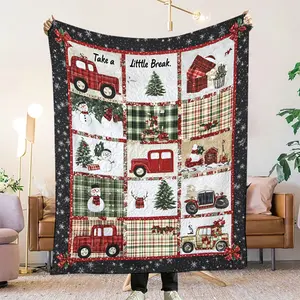 Soft Flannel Fleece Blanket – Cozy Plush Throw for Couch Bed Sofa, Warm Gift for Family Friends Christmas Holiday TikTokShop