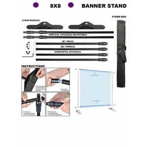 8' x 8' Adjustable Banner Stand