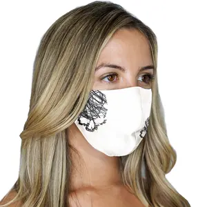 2 Reversible Face Masks Skull Sketch