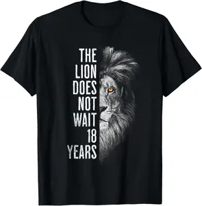 100% Cotton The Lion Meme Funny Sigma Lion Meme Shirts T-Shirt