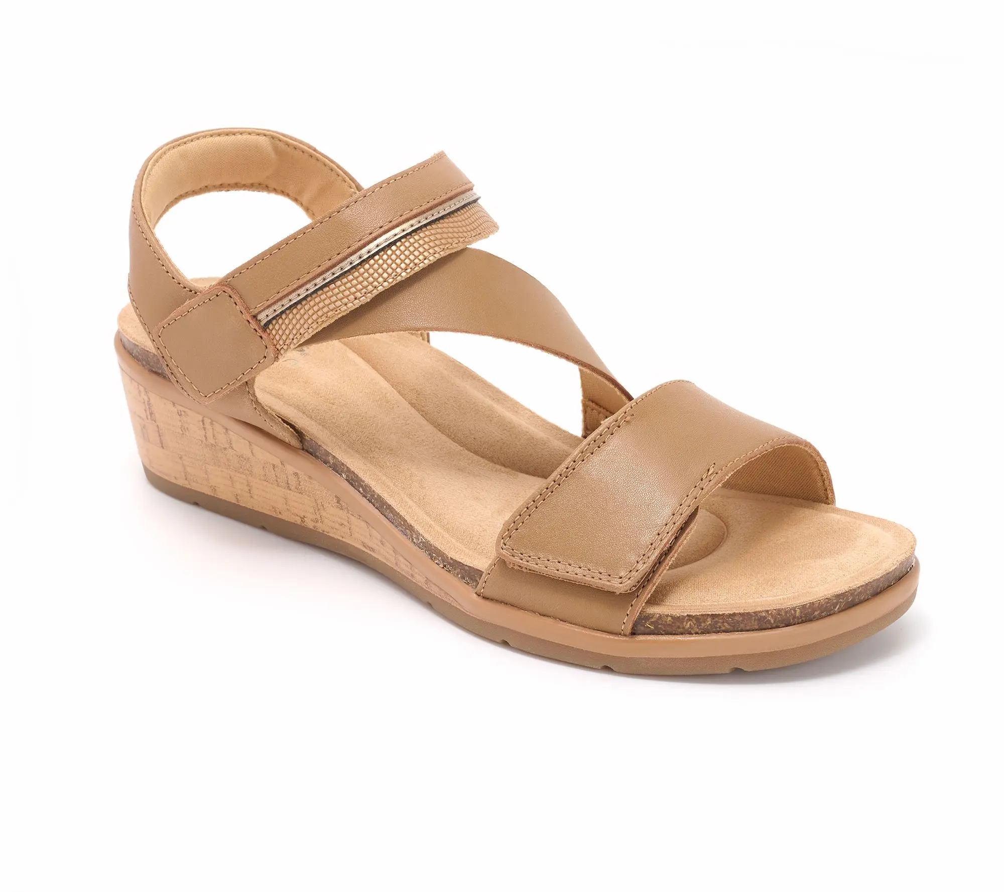 Clarks Collection Leather Wedges -Kacha Wave