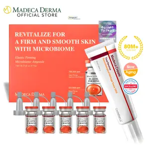 MADECA Anti-Aging K-Beauty Bundle Madeca Derma Elastic Firming Microbiome Ampoule & Time Reverse Madeca Cream Hyaluronic Acid Korean Skincare Set