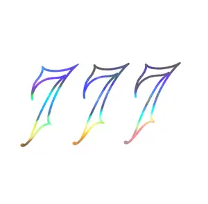 777 Angel Number Sticker 6 Inch – Aesthetic Vinyl Decal, Waterproof & UV Resistant, 20+ Colors, Perfect for Car, Laptop, Mirror, Phone Case & Positive Energy Lovers