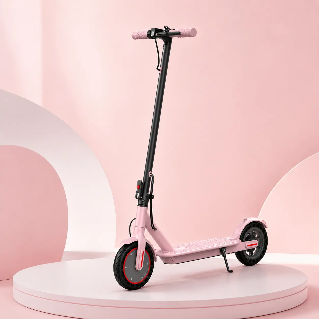 Electric Scooter for Adults & Teens, 350W Motor Electric Scooter with 19MPH Top Speed, App Control, Bluetooth, Cruise Control, 3 Riding Modes, Foldable Commuter Scooter with LED Lights