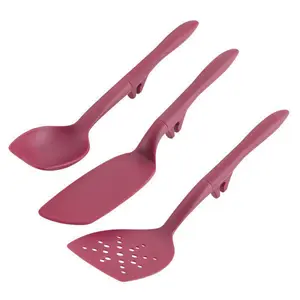 3-Piece Nonstick Nylon Kitchen Utensils Set - Lazy Spoon and Turner