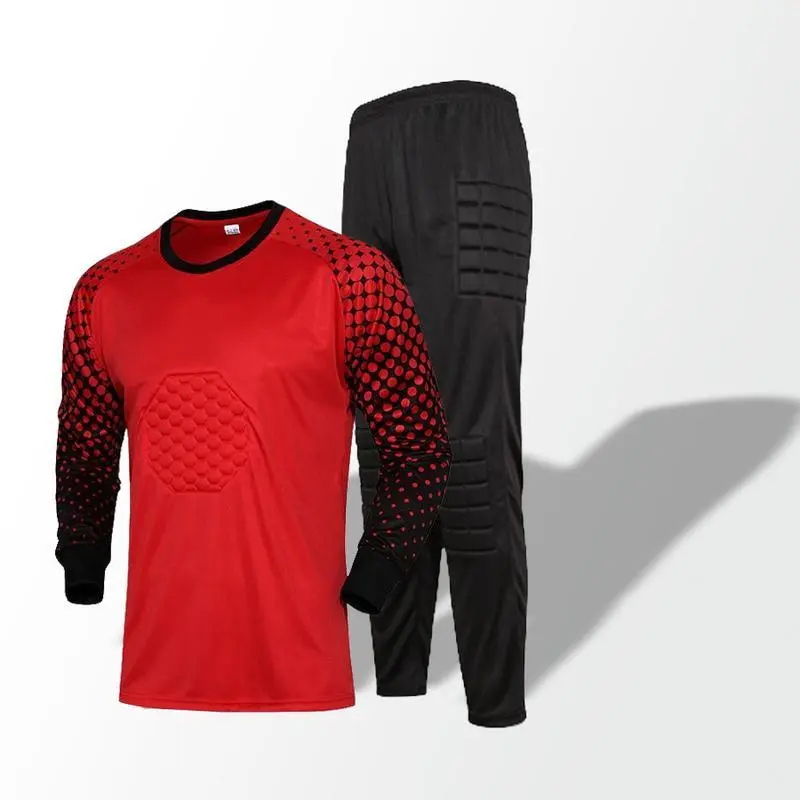 Football Goalkeeper Kit Adult Kids Long Sleeve Foam Padded Match Training Goalkeeper Jersey Football Goalkeeper Kit Adult Kids Long Sleeve Foam Padded Match Training Goalkeeper Jersey
