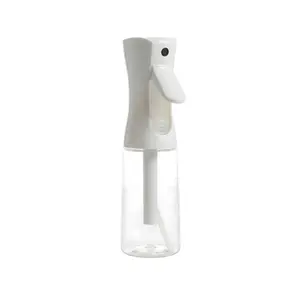 200ml Spray Bottle – Fine Mist Sprayer for Hair, Plants, Cleaning and Skin Care | Refillable Salon-Quality Water Mist (Non-Toxic BPA-Free) with White and Transparent Bottles, White