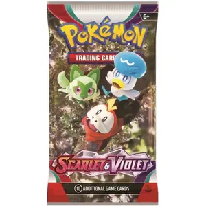Pokémon Scarlet & Violet Booster Pack - 10 Additional Game Cards, Featuring Scarlet & Violet Characters, Suitable for Ages 6+
