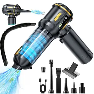 Powerful Handheld Vacuum Cleaner with LED Display, USB Charging, 4-In-1 Multi-Functional, Car Home Pet Hair Cleaning, Durable Abs Body, Handheld Vacuum Cordless, Usb Rechargeable Vacuum
