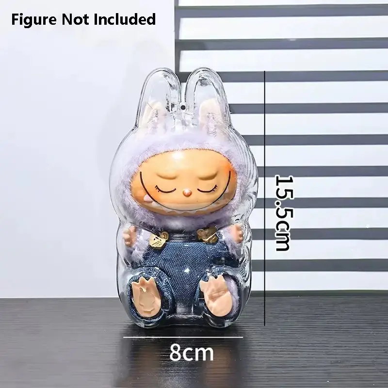 Labubu Plastic Clear Protective Case Cover Protector - Sitting Ver.
