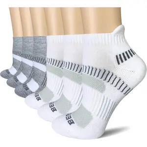 Women's Athletic Running Cushioned Ankle Socks (6 Pairs)