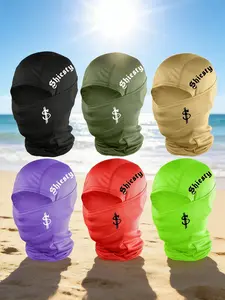 6pcs/2pcs/1pc Unisex Letter and Dollar Printing Balaclava Mask Neck Gaiter Headwear Breathable Protective Gear Ski Mask for Men Women Outdoor Sports Hiking Fishing Commuting Suitable for Daily Wear