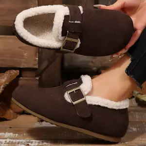 Shoes for Women Barefoot Clogs Wide Womens Winter House Shoes Adjustable Bedroom Indoor Outdoor Warm Slip on Slides