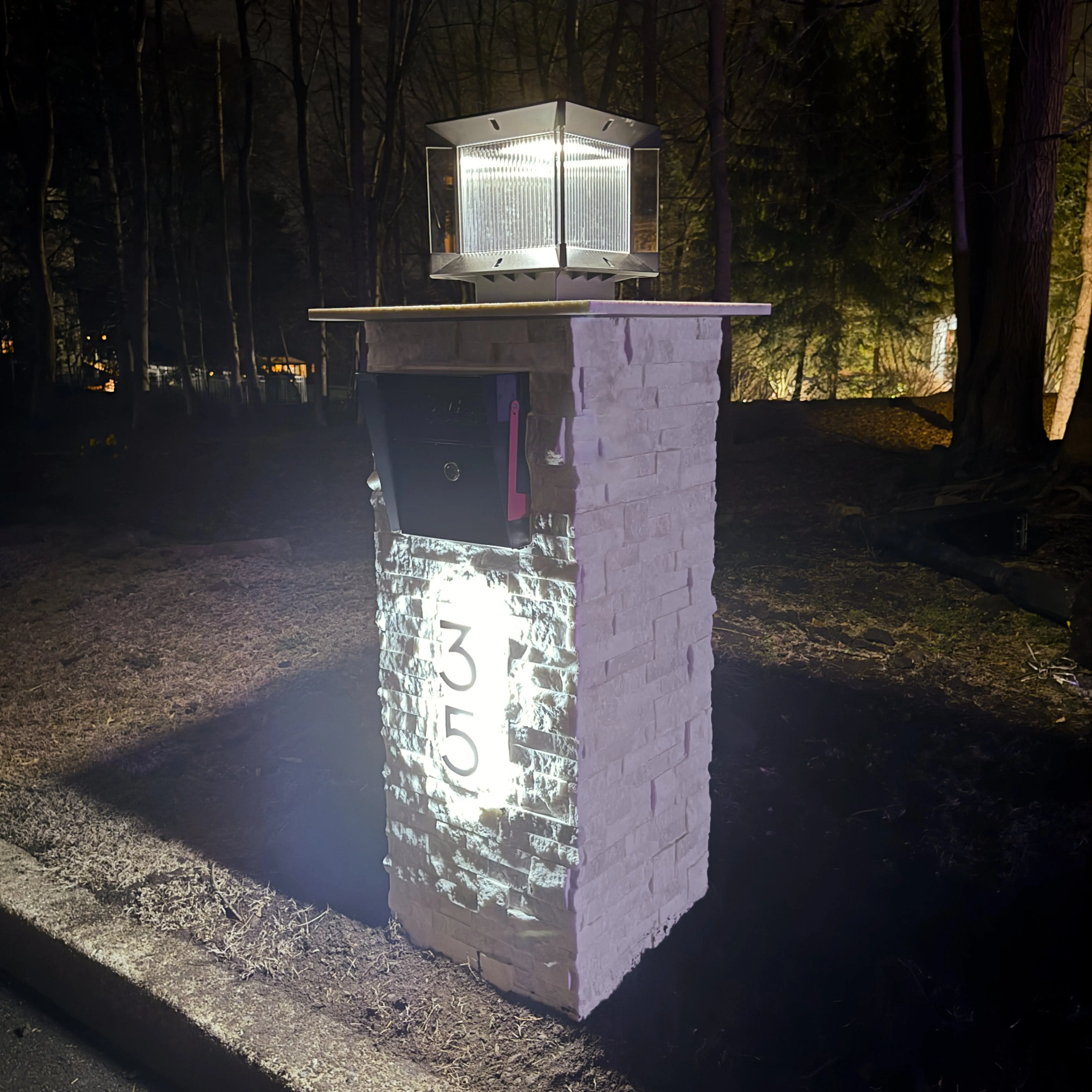 Marble Pillar Mailbox Marble Pillar Mailbox