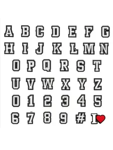38 Piece Number Letter Shoe Charms For Bubble Slides Clogs Sandals,PVC Shoe Decorations Accessories Buckle For Christmas Birthday Gifts