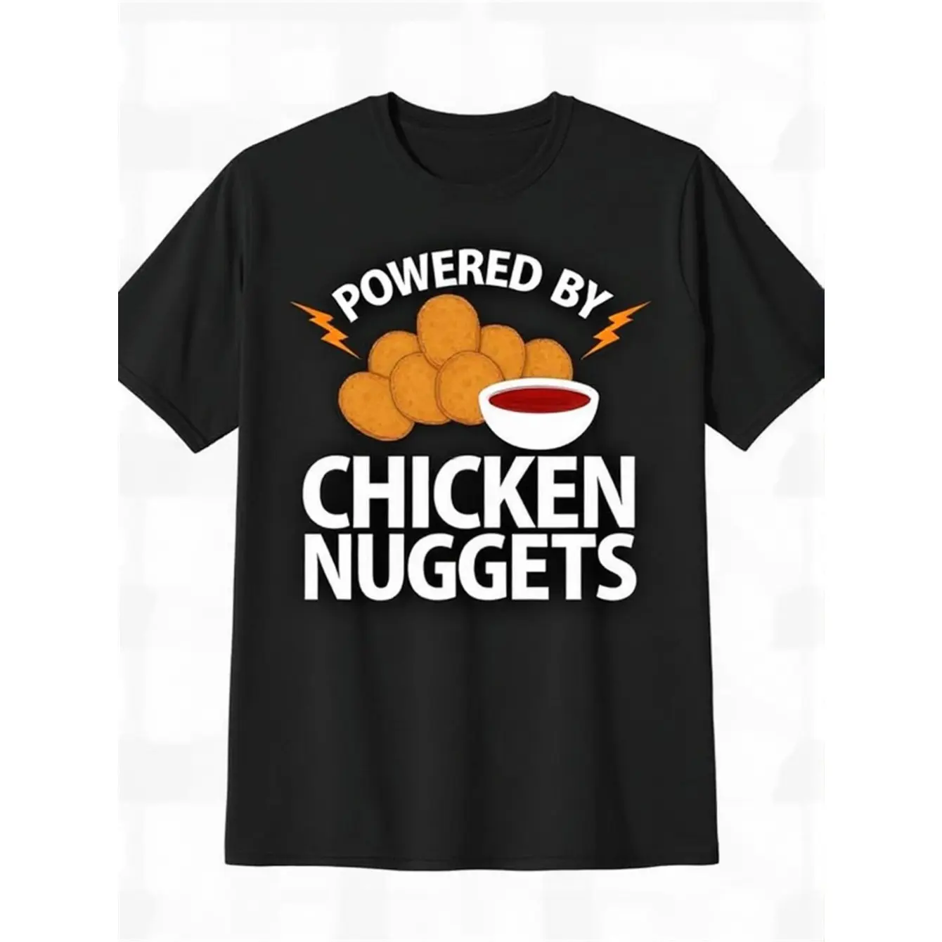 Women's funny chicken nuggets Graphic T-Shirt - Short Sleeve Crew Neck Regular Fit Casual Wear | Soft & Breathable Fabric, Durable Print, Everyday Comfort, Machine Washable, casual graphic tee daily casual wear