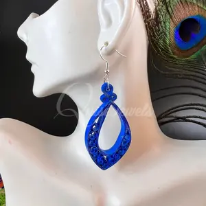 Dual Medium Marquee Quilling Earrings