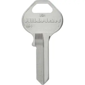 Hillman Group M4 85182 Master Padlock Key Blank - 10-Count Pack for Keyed Padlocks, Padlock Keyed Padlocks