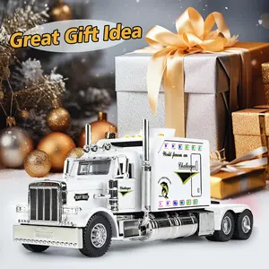 #Summervibes  Truck Toy with Light & Sound, Heavy Duty Tow Truck, Metal Diecast, Ages 4-7 (Red)