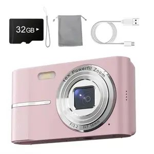 50.0 Megapixels Digital Camera with 18X Zoom 32GB SD Card USB Cable & Pouch for Enhanced Photography Game Sd