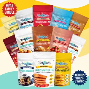 Vicky Cakes Mega Brunch Bundle | 13 Pancake Mixes & 6 Syrups