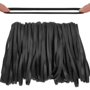 Rubber Bands 70 count size#69 Big black rubber band Elastic Band rubber bands office supplies (5.9" x 0.24")
