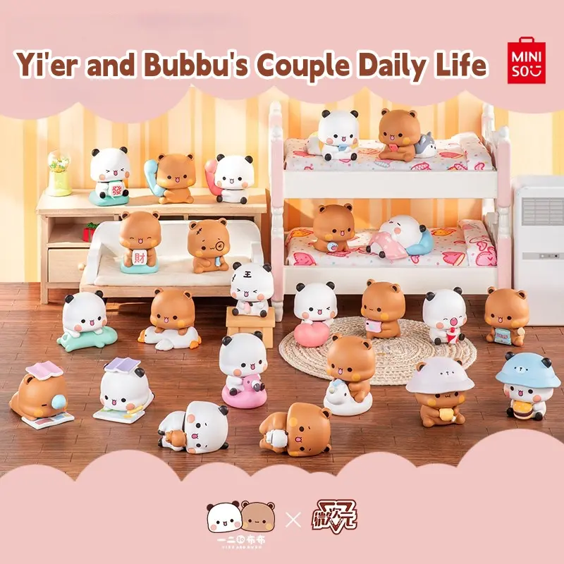 Bubu & Dudu Couple Daily Scene Blind Box Ornament Cute Mini Figure Desk Display Decor Collectible Toy Ideal Valentine Birthday Gift For Cartoon Fans Viral Trending Summer TikTok Collectible #SummerVibes SummerWins backtoschool, Back To School