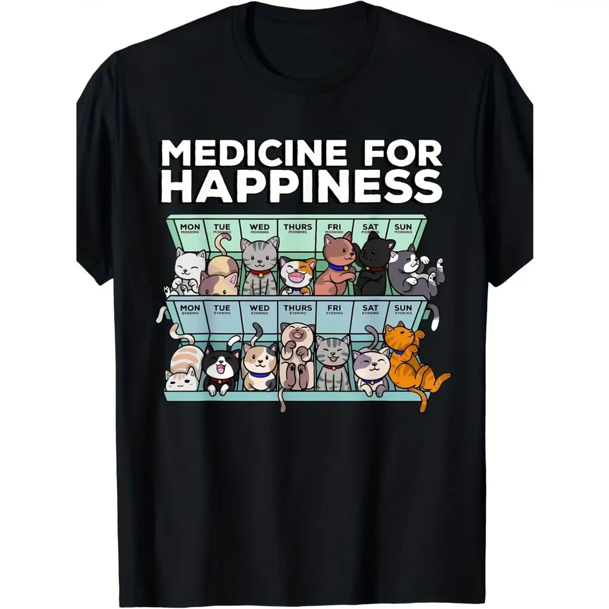 Cottagecore Goth Kawaii Anime Cat Gifts Cat T-Shirt Selected pure cotton interesting short sleeve t-shirt for men, soft and breathable, suitable for all seasons, comfortable, casual and sports, Halloween and Christmas gifts